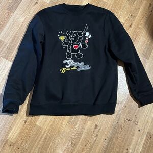 Black Graphic Men's Sweater